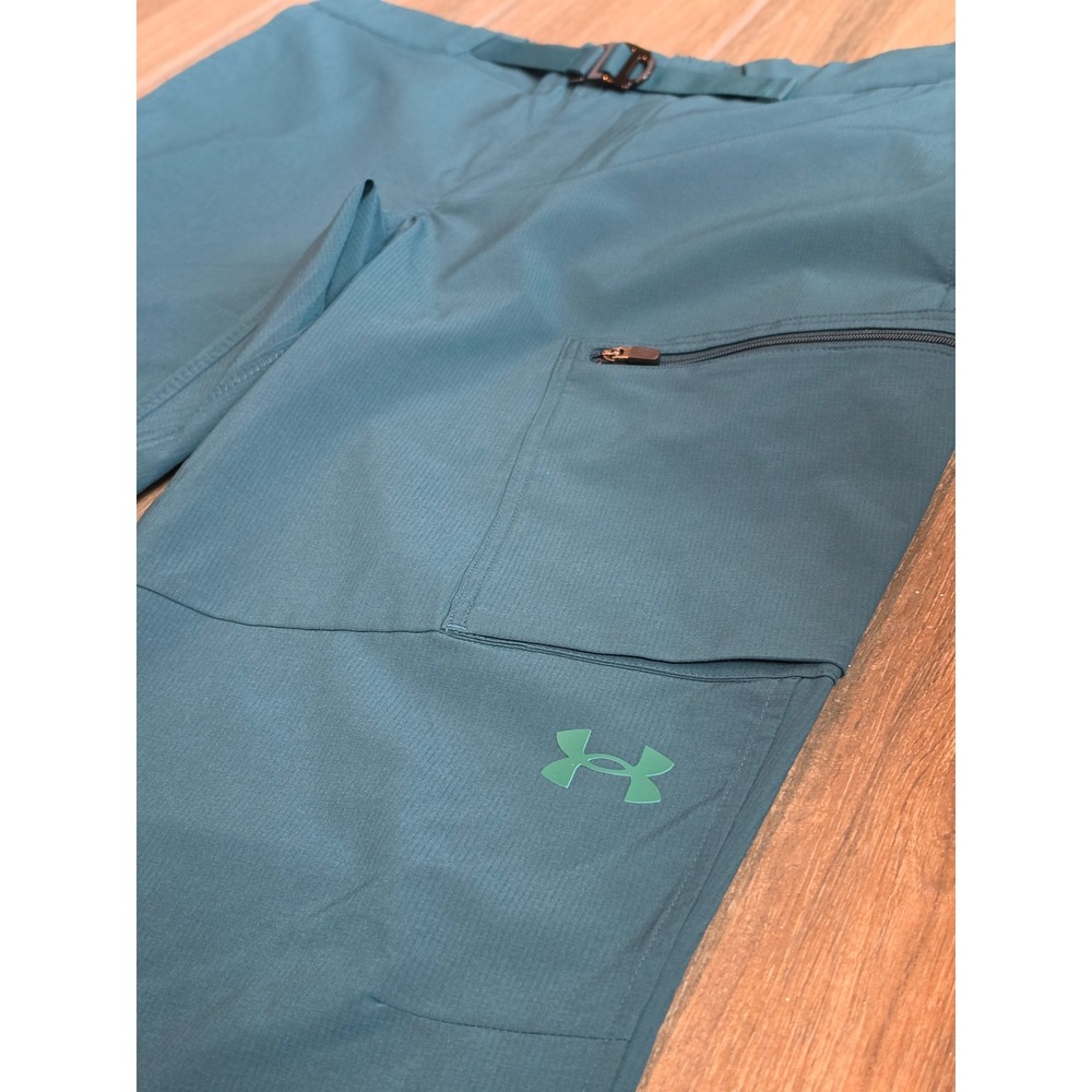 Under Armour Storm Explor Treklite Mens Pants Green Loose Fit Large NWT Cargo